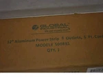 Global Industrial 12" Outlet Aluminum Power Strip With 6-FT Cord Etl/cetl. Fixed Price $25.29.