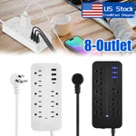 Wall Mountable Usb Surge Protector Power Strip With Ports 8 Outlet Plugs Usa. Fixed Price $15.99.