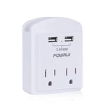Powrui AHR-313 Outlet Extender Usb Wall Charger Multi Plug Splitter White. Fixed Price $12.49.