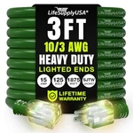 Outdoor/indoor Extension Cord Heavy Duty 3 Prong Sjtw, Flexible Long Power. Fixed Price $198.99.