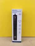 New Cable Matters 402025-BLKX2, 6-OUTLET Surge Protector Power Strip W/USB(2/PK). Fixed Price $20.00.