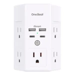5 Outlet Extender Surge Protector Multi Plug Wall Adapter Usb Charger Ports With. Fixed Price $17.99.