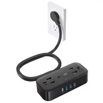 Trond Travel Power Strip With Usb Ports, 5FT No Surge Protection, Black. Fixed Price $18.99.