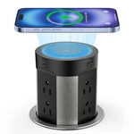Kungfuking Pop Up Outlet For Countertop Kitchen, 15W Wireless Charger, Black. Fixed Price $151.55.