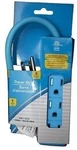 Blue 3 Outlet Electrical Wall Plug Socket Grounded Power Cord Strip Home Office. Fixed Price $9.74.
