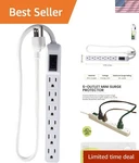 Go Green Power 6-OUTLET Surge Protector With 90 Joules Mountable & Compact. Fixed Price $18.04.