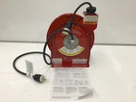 Reelcraft 4545 123 3A Cord Reel, Spring Retracted, Nema 5-20R, Awg, Red. Fixed Price $549.99.