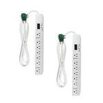 6 Ft. 14/3 7 Outlet Indoor Surge Protector White (2-PACK). Fixed Price $28.46.