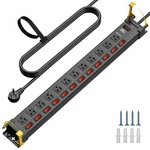 12 Outlets With Individual Switche Surge Protector Metal Power Strip (1020J),9FT. Fixed Price $55.99.