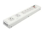 Belkin F9H620-06-MTL 6' Outlets 1240 Joule Metal Surge Suppressor. Fixed Price $46.49.