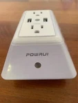 Powrui AHR-508 6 Ac Outlets 2 Usb Ports Wall Charger. Fixed Price $21.00.