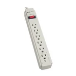 Tripp Lite TLP608 Surge Protector, 120V, Outlet, 8' Cord, White, Brand New. Fixed Price $20.00.