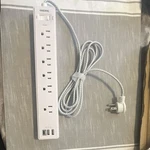Ondog 6-OUTLET Surge Protector Power Strip With 2 Usb Ports, White. Fixed Price $13.00.