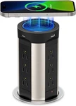 Automatic Pop Up Outlet For Countertop With 15W Wireless Charger, 75W Black. Fixed Price $137.57.