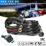 2-LEAD Wiring Harness Kit 12V On/off Switch Power Led Work Light Bar Relay Fuse. Fixed Price $14.96.