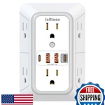 Jcblaon Multi Plug Surge Protector, 6 Ac Power Strip W/ 4 Usb. Fixed Price $31.02.