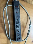 Archer Six Outlet Power Strip 120VAC 15A 60HZ 1800W Max. Fixed Price $19.90.