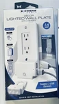 Xtreme Power Decor Lighted Wall Plate 2 Charger Usb Ports Tablets Laptops. Fixed Price $11.99.