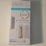Sleek Socket 3 Outlet Power Strip, 8 Ft Cord Concealer, Wall-mountable, White. Fixed Price $15.34.