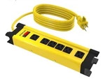 Stanley 31608 Shopmax 6-OUTLET Metal Power Strip, Yellow, 10-FOOT. Fixed Price $32.99.