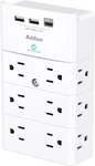 Multi Plug Outlet - Addtam Surge Protector Wall Mount With 12 1C2A, White. Fixed Price $23.23.