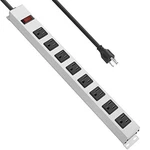 Junnuj 800667-METAL Outlet Power Strip, White (IL/RT6-17323-800667-NOB). Fixed Price $44.99.