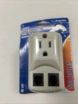 True Protection Surge Protector 1 Outlet Phone Fax & Answering Machine New. Fixed Price $13.50.