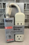 Uninex International 3-OUTLET Power Strip Ft Grounded Cord, 13A 125V 1625W. Fixed Price $14.71.