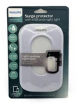 Philips 4-OUTLET Surge Protector Usb Night Light Wall Adapter White 129. Fixed Price $26.58.