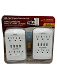 Usb/ac Charging Outlet Surge Protection 2-PACK 4.2 Total Amp Open Box New. Fixed Price $19.95.