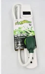 Outlet Surge Protector 2.5' Cord White Go Green (GG-16103MS) New. Fixed Price $9.89.
