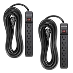 Dewenwils 2-PACK Power Strip Surge PROTECTOR,25 Ft Extra Long Extension Cord. Fixed Price $49.99.