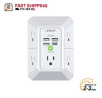 Qinlianf Wall Charger Surge Protector 5 Outlet Extender 4 Usb Port 1680J Adapter. Fixed Price $18.99.