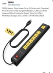 Zesen Heavy Duty Power Strip 7 Outlet With Overload Protection, 12 Ft 15 Aper.. Fixed Price $24.99.