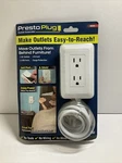 Presto Plug Wall Outlet Extender 4 Ft Cord Peel & Stick 2 Ac Usb - New!. Fixed Price $27.99.
