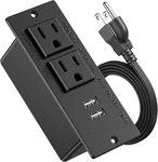 Flush Mount Desktop Power Grommet With 2 Outlets & Usb Ports - Safe Stylish. Fixed Price $24.99.