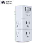 Compact Surge Protector With Rotating Plug: 6 Outlets & 3 Usb Charging Ports. Fixed Price $17.99.