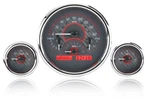 Dakota Digital Triple Round Rallye/red Led Universal Gauge Kit VHX-1013-C-R. Fixed Price $945.25.