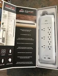 Grip 8 Outlet Surge Protector With 1 & Usb-c Port White. Fixed Price $30.99.