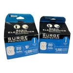 2 New Woods 6911 Basic Electronics Single Outlet Surge Protector 810 Joules. Fixed Price $13.99.