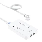 Innovative Power Strip With Removable Cord (4FT), Huntkey 6 Outlets Surge Pro.... Fixed Price $40.04.