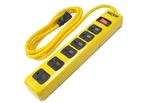 Yellow Jacket 6-OUTLET Metal Power Strip 6FT Heavy Duty On/off Switch Pvc Ul. Fixed Price $23.38.