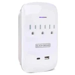 Commercial Electric 3 Outlets Surge Protector Wall Mount Usb-a & Usb-c Charger. Fixed Price $19.73.