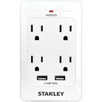 Stanley 33202 4-AC Outlet And 2-USB Port 1,080-JOULES Surgequad Protector. Fixed Price $23.99.