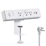 Sureance 50W Clamp Power Strip Usb-c 30W Pd Desktop Mount White. Fixed Price $32.03.