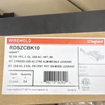 Legrand RDSZCBK10 Power Strip, 2 Outlets, Usb Ac, 10FT Cable, Black. Fixed Price $80.00.