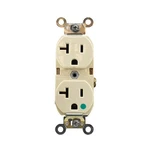 Leviton 5362-HLI Duplex Receptacle, Grounding Hospital Grade, 20A, 125V, Ivory. Fixed Price $22.50.