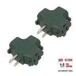 Gomen 3-OUTLET Grounding Adapter, Heavy Duty Way Plug 2 Pack Green. Fixed Price $14.37.