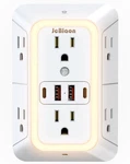 Wall Outlet Extender With Night Light, Power Plug Adapter 6. Fixed Price $23.13.