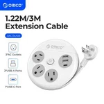 Orico Power Strip Travel Adapter Smart Us Plug Multiple Extension Socket 4/9.8FT. Fixed Price $17.01.
